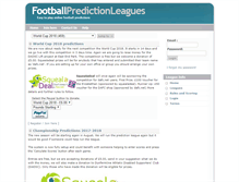 Tablet Screenshot of footballpredictionleagues.com